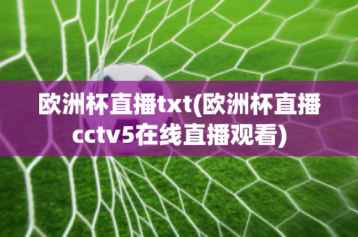 欧洲杯直播txt(欧洲杯直播cctv5在线直播观看)