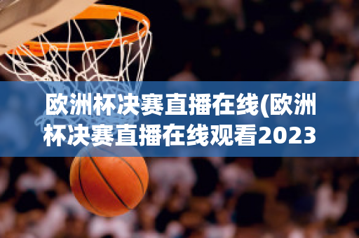 欧洲杯决赛直播在线(欧洲杯决赛直播在线观看2023)