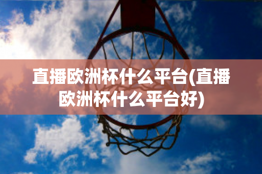 直播欧洲杯什么平台(直播欧洲杯什么平台好)