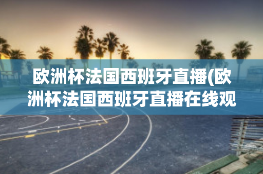 欧洲杯法国西班牙直播(欧洲杯法国西班牙直播在线观看)