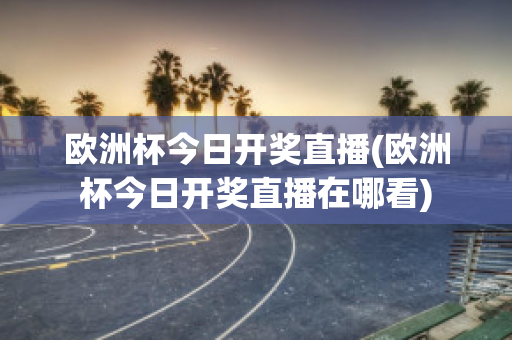 欧洲杯今日开奖直播(欧洲杯今日开奖直播在哪看)