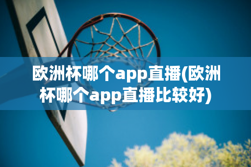 欧洲杯哪个app直播(欧洲杯哪个app直播比较好)