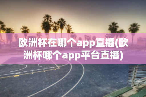 欧洲杯在哪个app直播(欧洲杯哪个app平台直播)