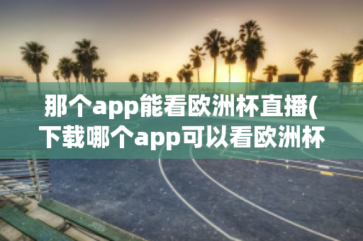 那个app能看欧洲杯直播(下载哪个app可以看欧洲杯直播)