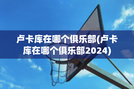 卢卡库在哪个俱乐部(卢卡库在哪个俱乐部2024)