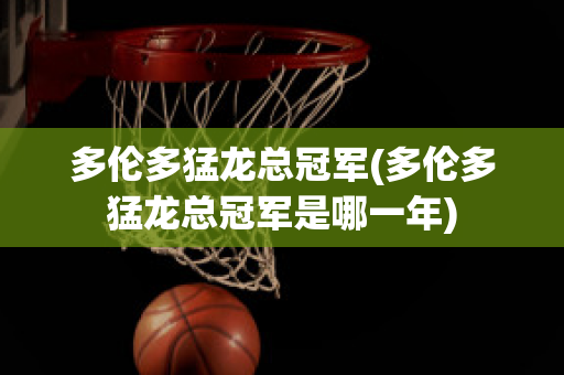 多伦多猛龙总冠军(多伦多猛龙总冠军是哪一年)