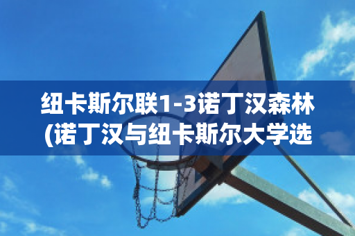 纽卡斯尔联1-3诺丁汉森林(诺丁汉与纽卡斯尔大学选哪个)