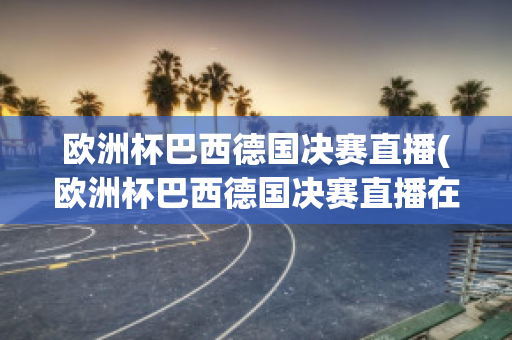 欧洲杯巴西德国决赛直播(欧洲杯巴西德国决赛直播在线观看)