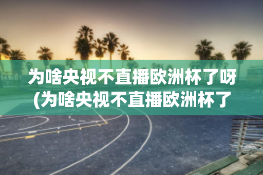 为啥央视不直播欧洲杯了呀(为啥央视不直播欧洲杯了呀)