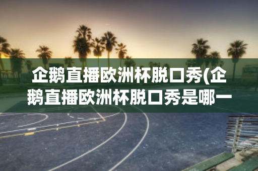 企鹅直播欧洲杯脱口秀(企鹅直播欧洲杯脱口秀是哪一期)