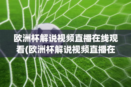 欧洲杯解说视频直播在线观看(欧洲杯解说视频直播在线观看下载)