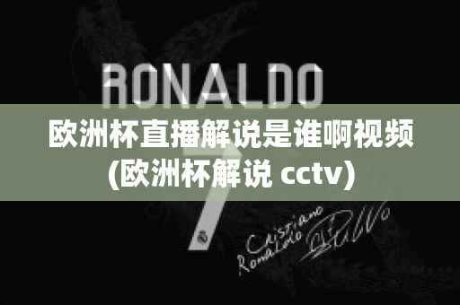 欧洲杯直播解说是谁啊视频(欧洲杯解说 cctv)