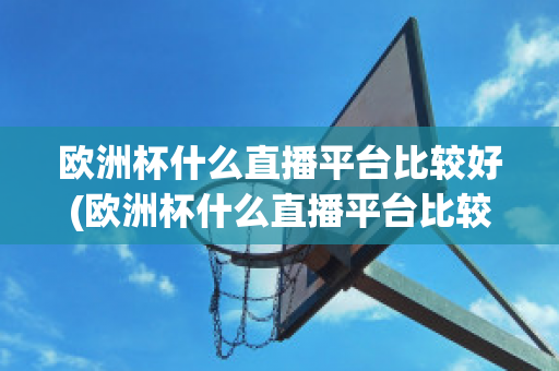 欧洲杯什么直播平台比较好(欧洲杯什么直播平台比较好一点)