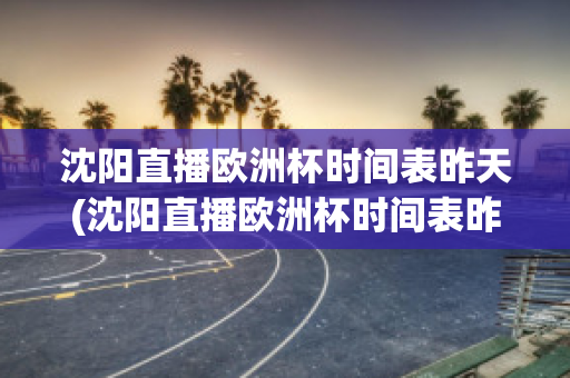 沈阳直播欧洲杯时间表昨天(沈阳直播欧洲杯时间表昨天比赛)