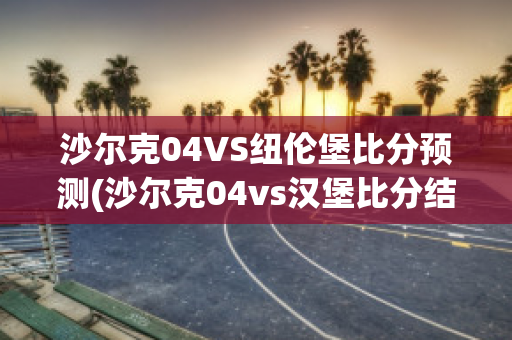 沙尔克04VS纽伦堡比分预测(沙尔克04vs汉堡比分结果)