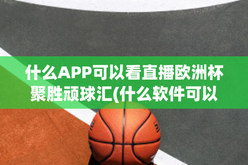 什么APP可以看直播欧洲杯聚胜顽球汇(什么软件可以看欧洲杯重播)