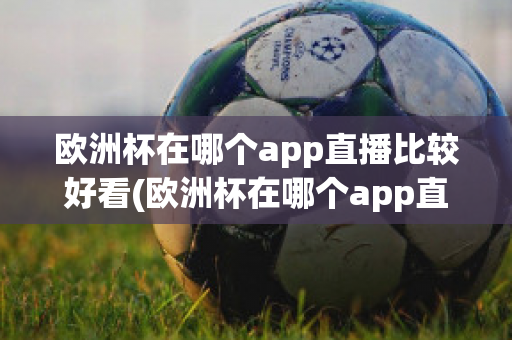 欧洲杯在哪个app直播比较好看(欧洲杯在哪个app直播比较好看一点)