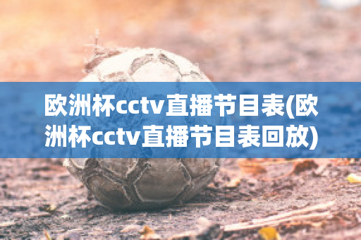 欧洲杯cctv直播节目表(欧洲杯cctv直播节目表回放)