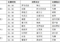 欧洲杯的直播时间表今天:欧洲杯的直播时间表今天几点